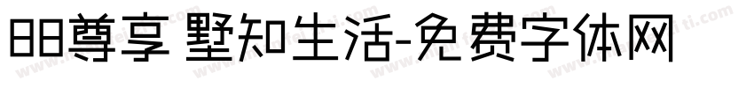 88尊享 墅知生活字体转换